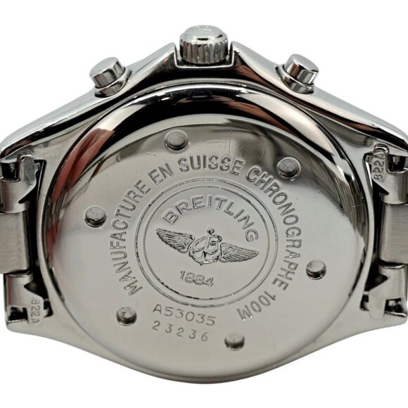 Breitling Men's 38mm Colt Chrono Ocean Blue Dial Chronograph SS Watch - Picture 5 of 7